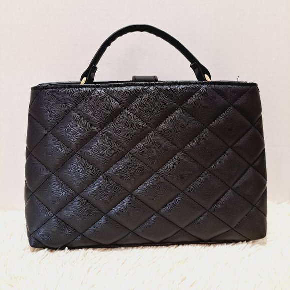 Bebe Black Quilted Satchel - Picture 3 of 12